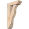 Ekena Millwork Funston Slat Smooth Bracket w/ Offset Brace, Douglas Fir, 5 1/2"W x 16"D x 28"H BKT0604X16X28FST06SDF - alternate 1